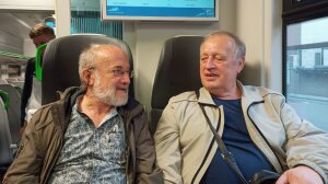 Dr. Hans-Joachim Zündorf und Dr. Ryszard Ochyra bei einem gemeinsamen Ausflug.